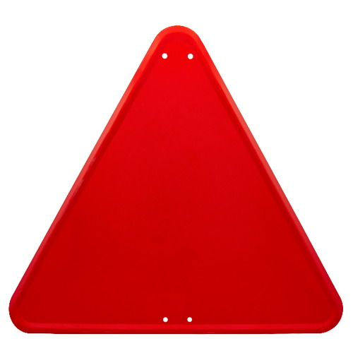 Señales económicas triangular de L70cm definitivas y de obra Señales de advertencia de peligro