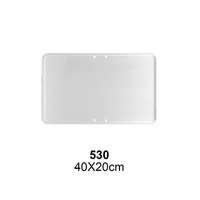 530 - Placa complementaria Blanca 40x20 cm