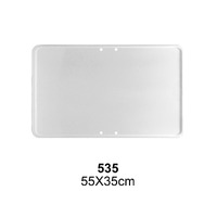 535 - Placa blanca Perforación Horizontal  - 55x35 cm