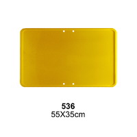 536 - Placa Amarrilla Perforación Horizontal  - 55x35 cm