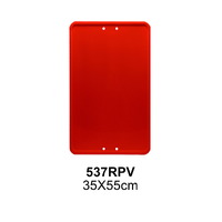 537RPV - Placa Roja Perforación - 35x55 cm