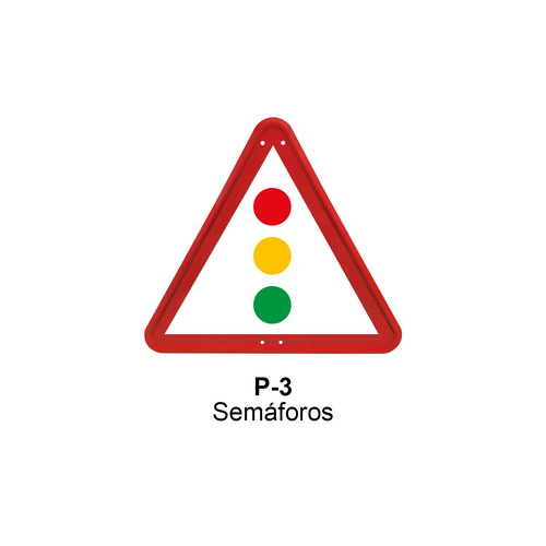 Señal MOPU aluminio triangular Señales de advertencia de peligro