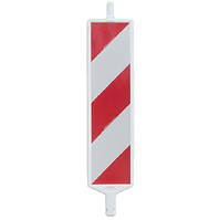 Piquetas, banderola quitamiedos, tubo naranja 8025N-PB Palo-banderola para baliza de obra R/B Réflex N1