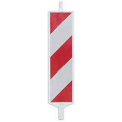 Piquetas, banderola quitamiedos, tubo naranja 8025N-PB Palo-banderola para baliza de obra R/B Réflex N1