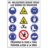 960 Castellano - Es obligatorio seguir todas las normas de seguridad