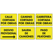 Cartelería de obra en polipropileno celular