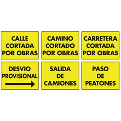 Cartelería para obras  Cartelería de obra en polipropileno celular