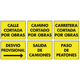 Cartelería para obras  Cartelería de obra en polipropileno celular
