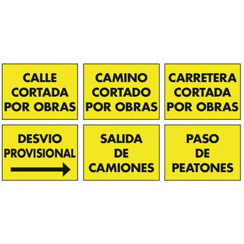 Cartelería de obra en polipropileno celular