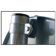 Abrazadera acero galvanizado simple para poste circular