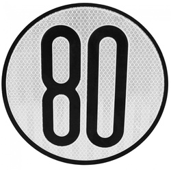 Placas indicadoras y de transporte  V4 de Ø30cm Placa para vehículo con limitación de velocidad