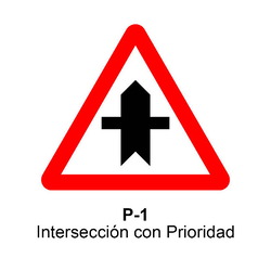 P-1 Intersección con prioridad