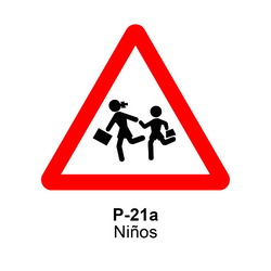 P-21a Niños <p class="new_señal"> NUEVA </p>