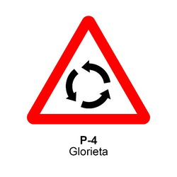 P-4 Intersección con circulación giratoria