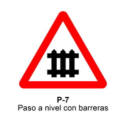 P-7 Paso a nivel con barreras