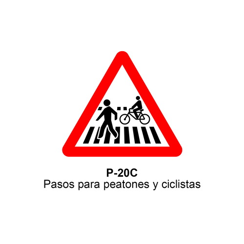 Señales económicas triangular de L70cm definitivas y de obra Señales de advertencia de peligro