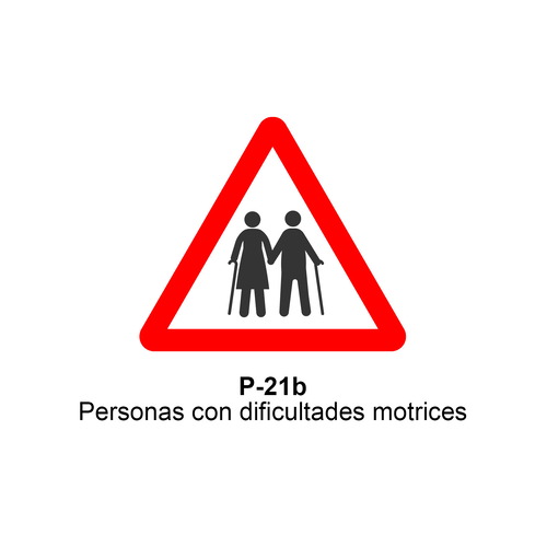 Señales económicas triangular de L70cm definitivas y de obra Señales de advertencia de peligro