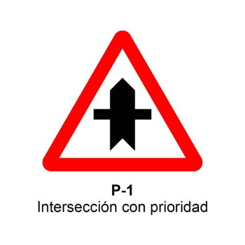 P-1 Intersección con prioridad