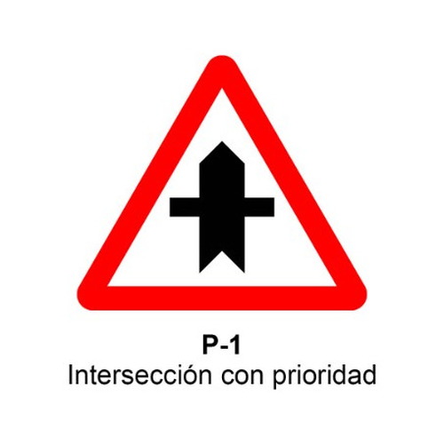 Señal MOPU aluminio triangular Señales de advertencia de peligro