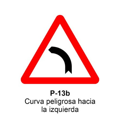 Señal MOPU aluminio triangular Señales de advertencia de peligro