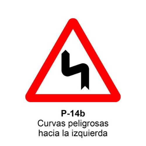 Señal MOPU aluminio triangular Señales de advertencia de peligro