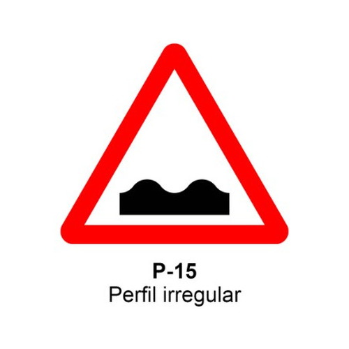Señal MOPU aluminio triangular Señales de advertencia de peligro