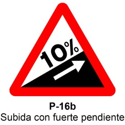 Señal MOPU acero triangular Señales de advertencia de peligro