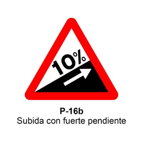 Señal MOPU aluminio triangular Señales de advertencia de peligro