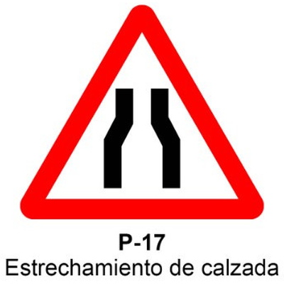 Señal MOPU acero triangular Señales de advertencia de peligro