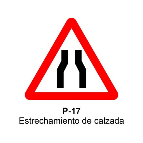 Señal MOPU aluminio triangular Señales de advertencia de peligro