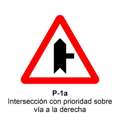 Señal MOPU aluminio triangular Señales de advertencia de peligro