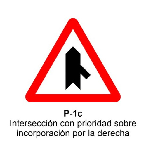 Señal MOPU aluminio triangular Señales de advertencia de peligro