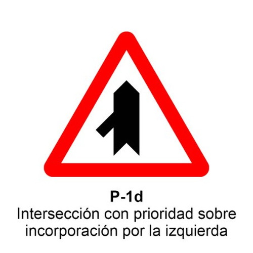 Señal MOPU aluminio triangular Señales de advertencia de peligro
