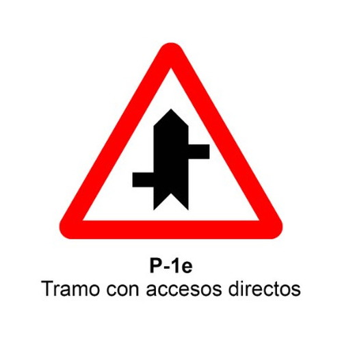 Señal MOPU aluminio triangular Señales de advertencia de peligro