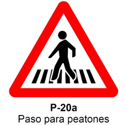 Señal MOPU acero triangular Señales de advertencia de peligro