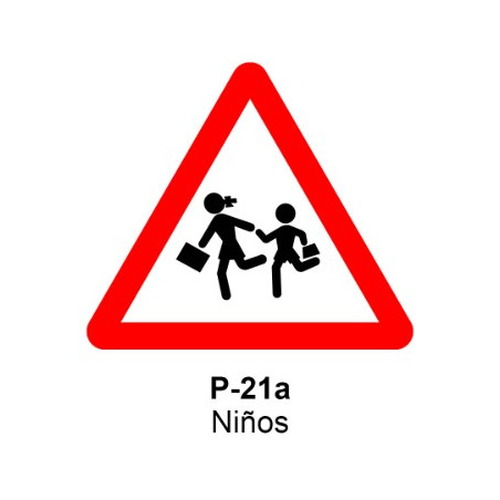 Señales económicas triangular de L70cm definitivas y de obra Señales de advertencia de peligro
