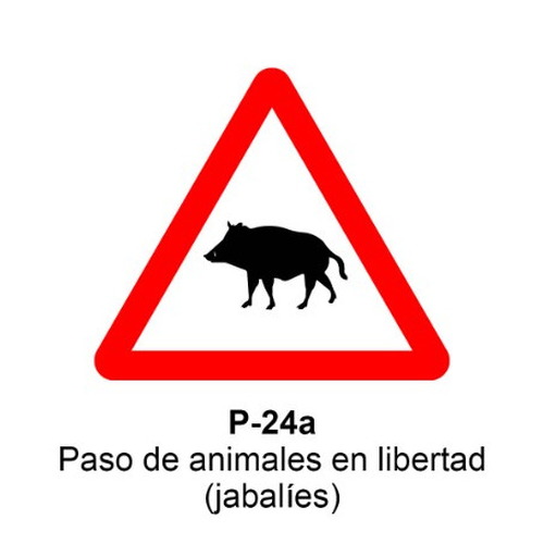 Señal MOPU aluminio triangular Señales de advertencia de peligro