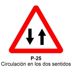 P-25 Circulación en los dos sentidos