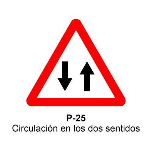 Señal MOPU aluminio triangular Señales de advertencia de peligro