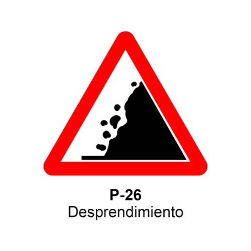 Señales económicas triangular de L70cm definitivas y de obra Señales de advertencia de peligro