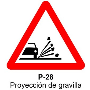 P-28 Proyección de gravilla