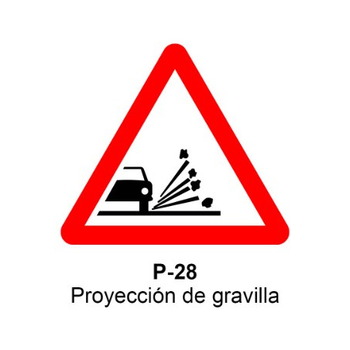 P-28 Proyección de gravilla