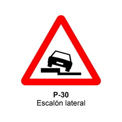 P-30 Escalón lateral Señales DEFINITIVAS (fondo blanco)