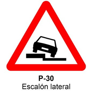 P-30 Escalón lateral
