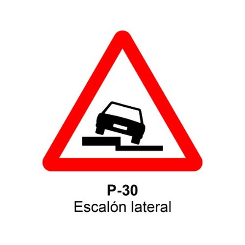 Señal MOPU aluminio triangular Señales de advertencia de peligro
