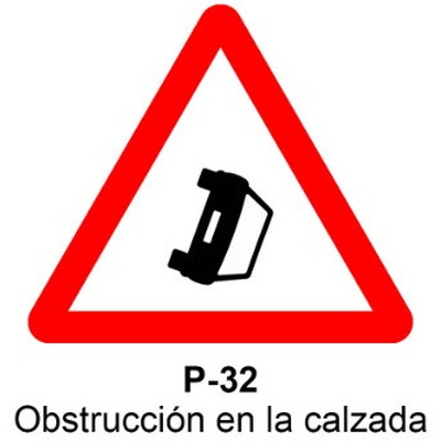 Señal MOPU acero triangular Señales de advertencia de peligro