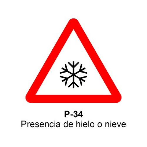 Señales económicas triangular de L70cm definitivas y de obra Señales de advertencia de peligro