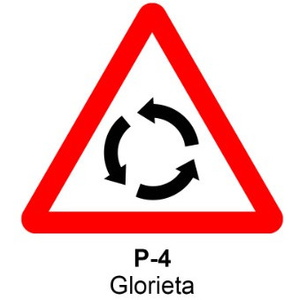 P-4 Intersección con circulación giratoria