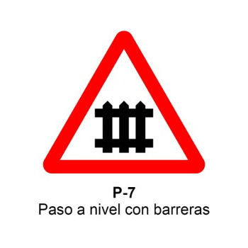 P-7 Paso a nivel con barreras