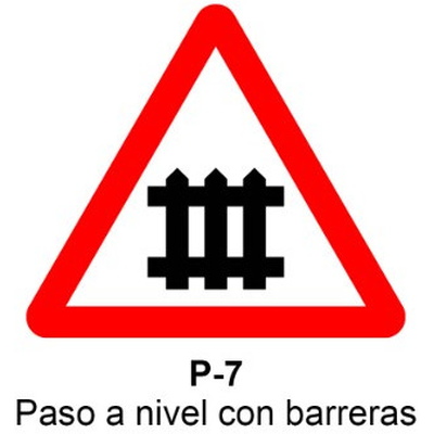 Señal MOPU acero triangular Señales de advertencia de peligro